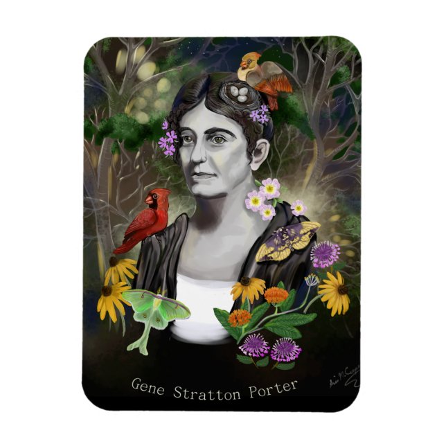 Imán Retrato de Gene Stratton Porter (Vertical)