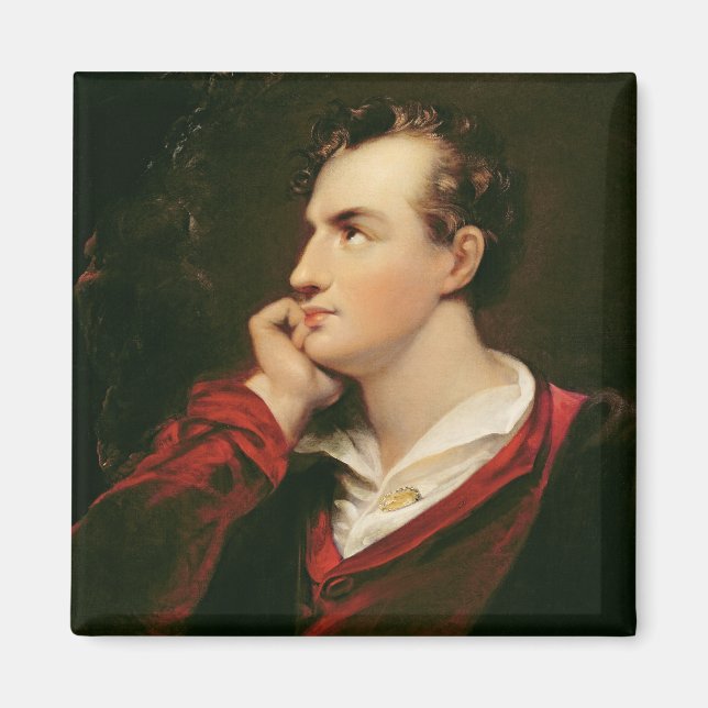 Imán Retrato de George Gordon Byron 6º barón (Frente)