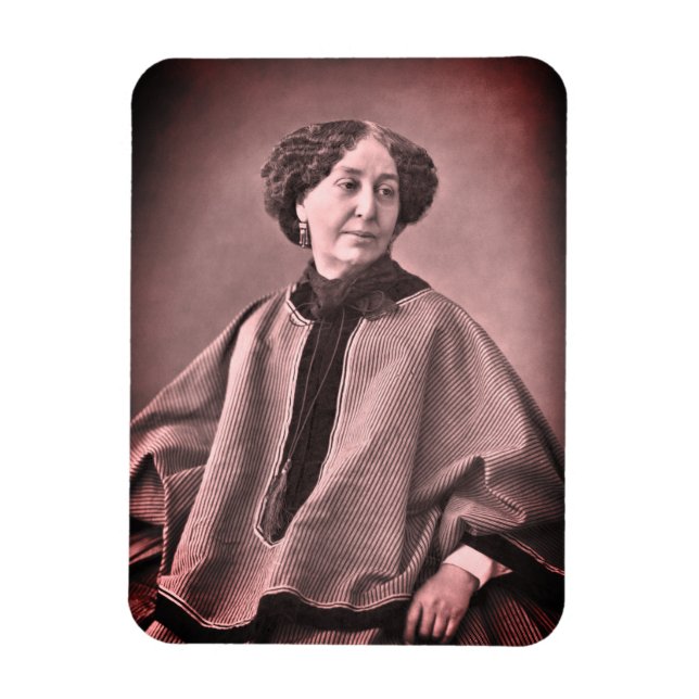 Imán Retrato de George Sand de Nadar (Vertical)