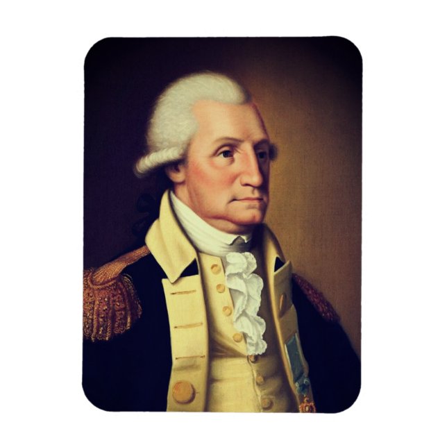 Imán Retrato de George Washington (1790) (Vertical)