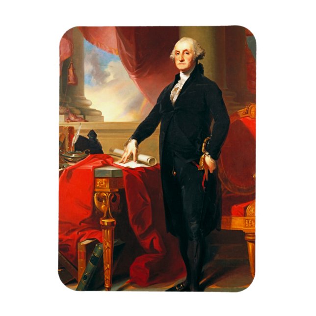 Imán Retrato de George Washington, Thomas Sully (Vertical)