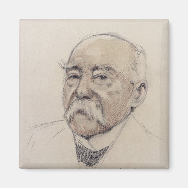 Imán Retrato de Georges Clemenceau (Frente)
