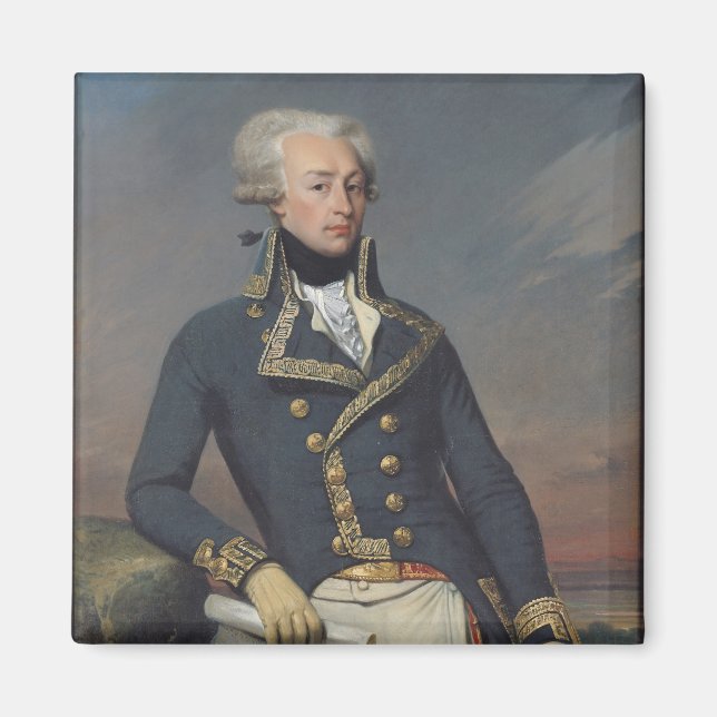 Imán Retrato de Gilbert Motier como teniente (Frente)