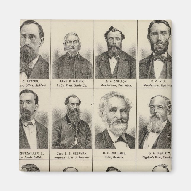 Imán Retrato de Greenleaf, Minnesota (Frente)
