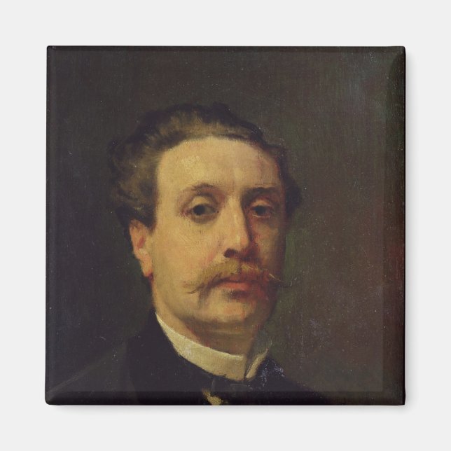 Imán Retrato de Guy de Maupassant 1876 (Frente)
