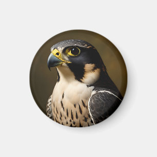 Imán Retrato de halcón peregrino