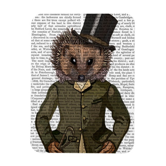 Imán Retrato de Hedgehog Rider (Vertical)
