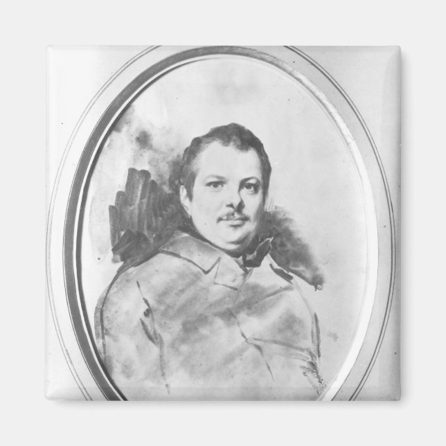 Imán Retrato de Honore de Balzac c.1820 (Frente)