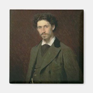 Imán Retrato de Ilya Efimovich Repin, 1876