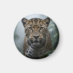 Imán Retrato de jaguar en la selva