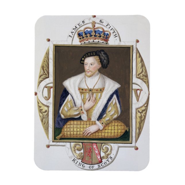 Imán Retrato de James V (1512-42) Rey de Escocia (Vertical)
