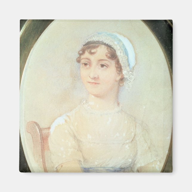 Imán Retrato de Jane Austen (Frente)