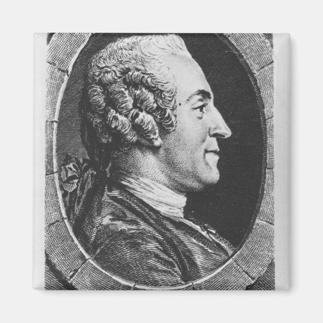 Imán Retrato de Jean Francois Marmontel (Frente)