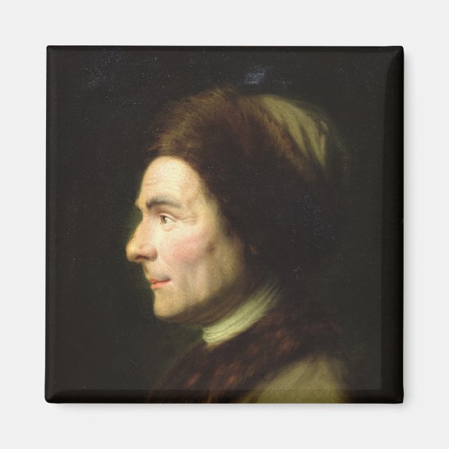 Imán Retrato de Jean-Jacques Rousseau (Frente)
