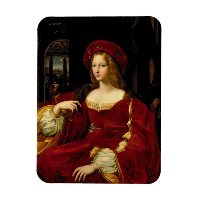 Imán Retrato de Jeanne de Aragón (c.1500-77) esposa de  (Vertical)