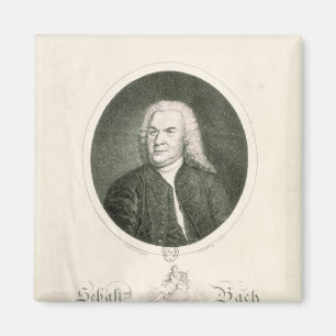 Imán Retrato de Johann Sebastian Bach