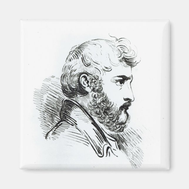 Imán Retrato de John Lewis Burckhardt (Frente)
