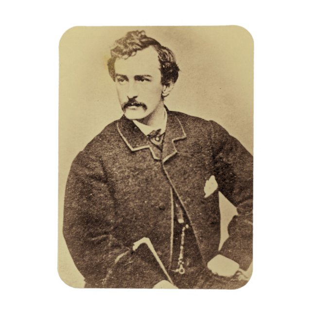 Imán Retrato de John Wilkes Booth | 1861-65 (Vertical)