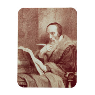 Imán Retrato de Juan Calvino (1509-1564) (grabado)