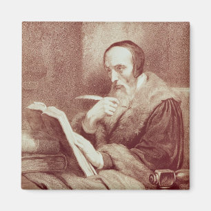 Imán Retrato de Juan Calvino (1509-1564) (grabado)