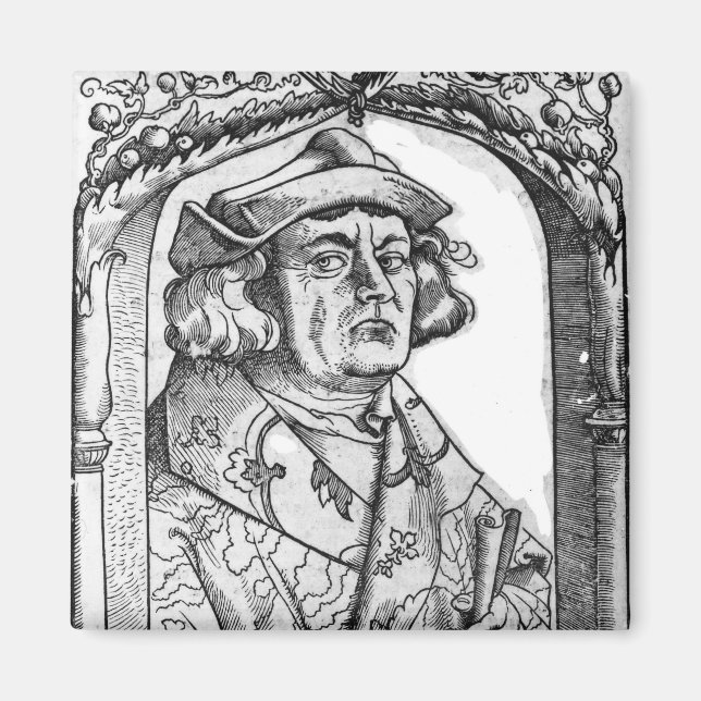 Imán Retrato de Juan de la Indagina (Frente)