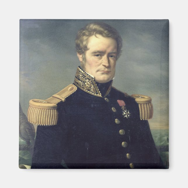 Imán Retrato de Jules Dumont d'Urville 1845 (Frente)