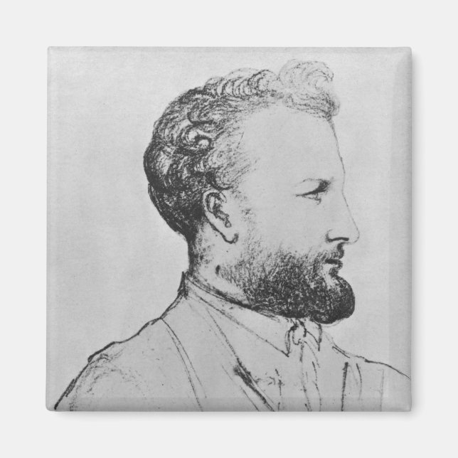 Imán Retrato de Julio Verne d (Frente)