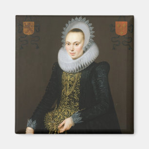Imán Retrato de Justina van Teylingen, 1616