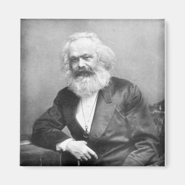 Imán Retrato de Karl Marx (Frente)