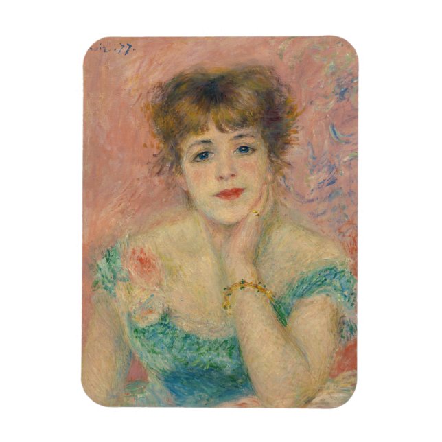 Imán Retrato de la actriz Jeanne Samary, Auguste Renoir (Vertical)