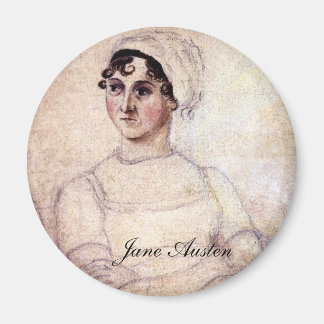Imán Retrato de la antigua Jane Austen