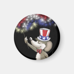 Imán Retrato de la celebración de la noche del 4 de jul
