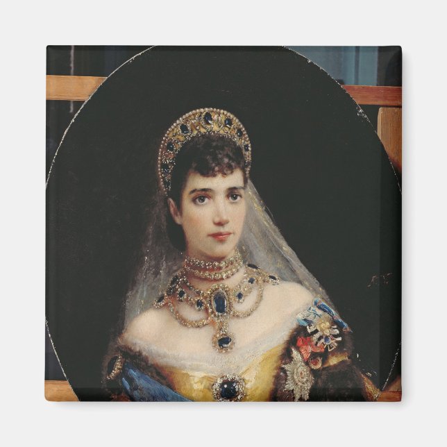 Imán Retrato de la emperatriz Maria Fyodorovna (Frente)