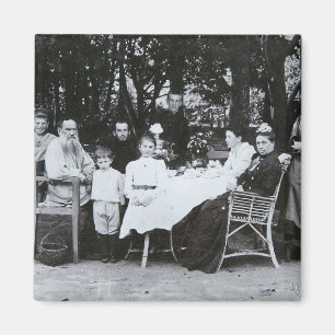 Imán Retrato de la familia autor del Leo N. Tolstoy