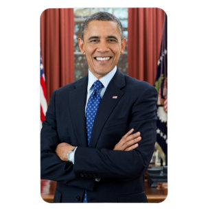 Imán Retrato de la Oficina Oval, Obama Barack President
