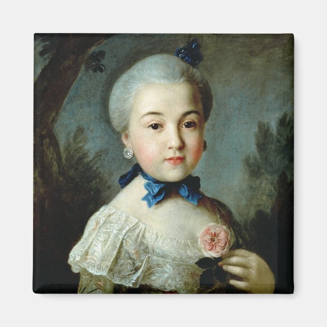 Imán Retrato de la princesa Charlotte Sophia (Frente)