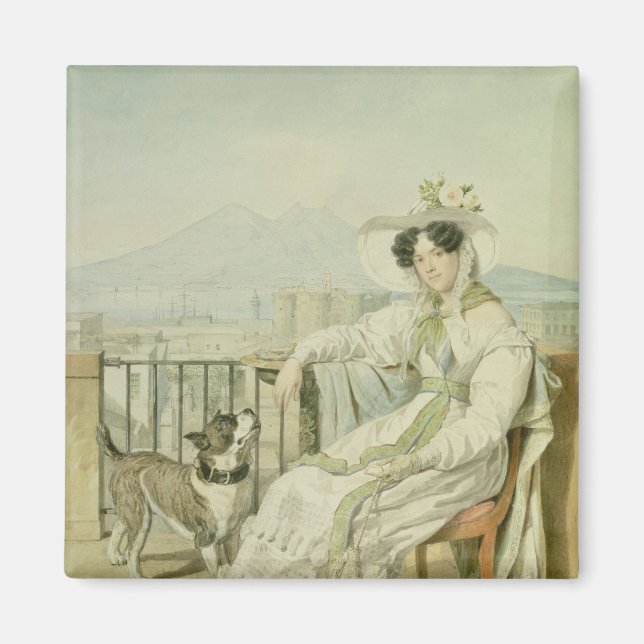 Imán Retrato de la Princesa Natalia Golitsin, 1822-26 (Frente)