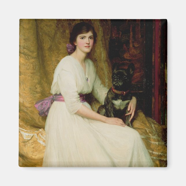 Imán Retrato de la señorita Dorothy Dicksee (Frente)