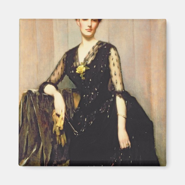 Imán Retrato de la Sra. Agnes Williamson (Frente)