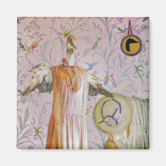 Imán Retrato de la Sra. Smew (Frente)