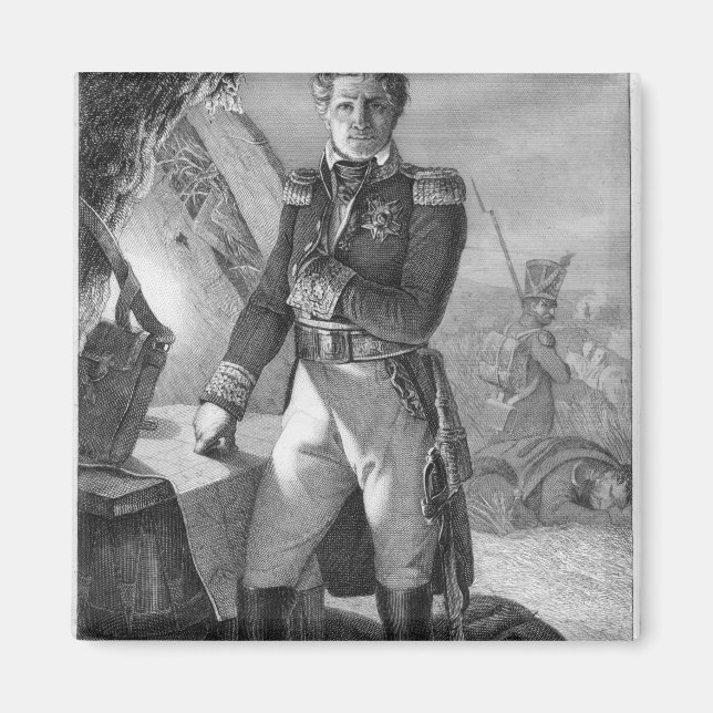 Imán Retrato de Laurent de Gouvion Saint-Cyr (Frente)
