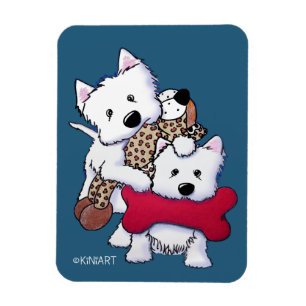 Imán Retrato de Leo y Martini KiniArt