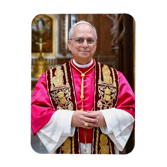 Imán Retrato de León XIV (Vertical)