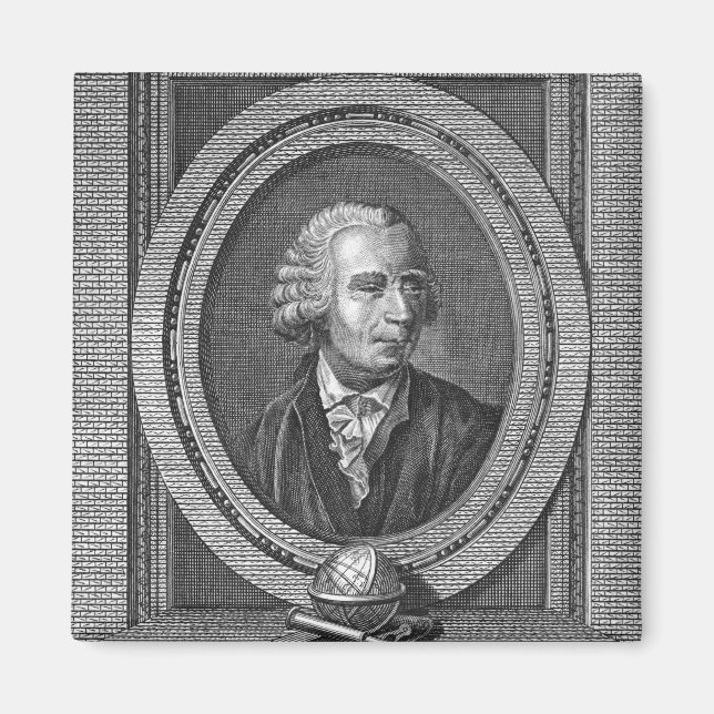 Imán Retrato de Leonard Euler (Frente)
