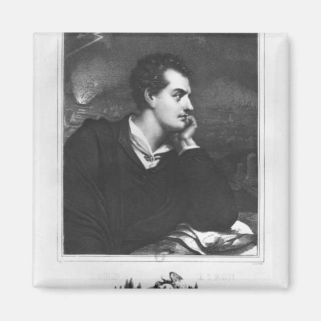 Imán Retrato de Lord Byron (Frente)