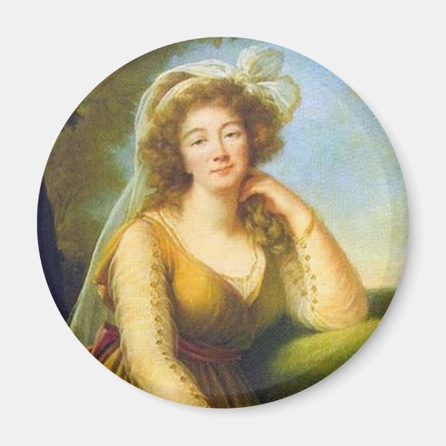 Imán Retrato de Madame du Barry (Frente)