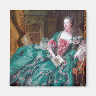 Imán Retrato de Madame Pompadour, Boucher, 1756