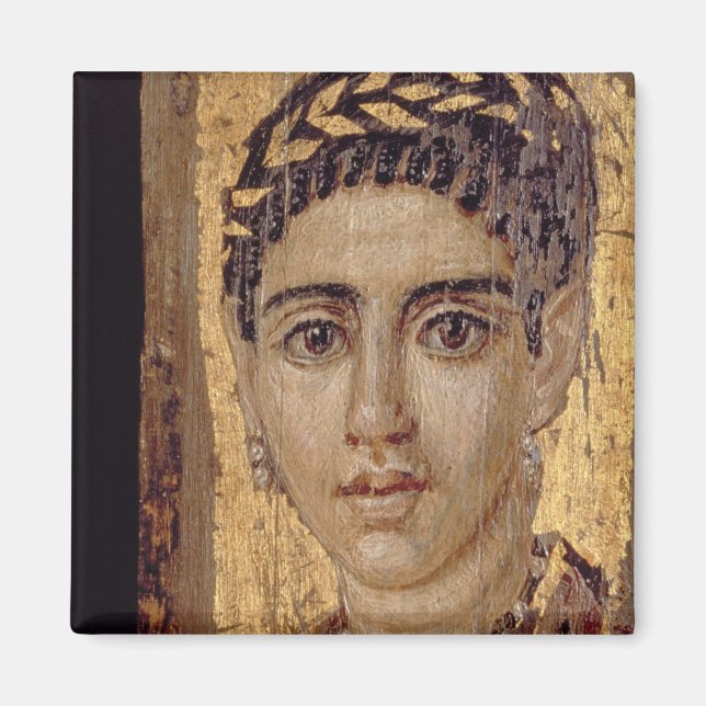 Imán Retrato de mamá de una mujer, de Fayum, Romano-Egy (Frente)