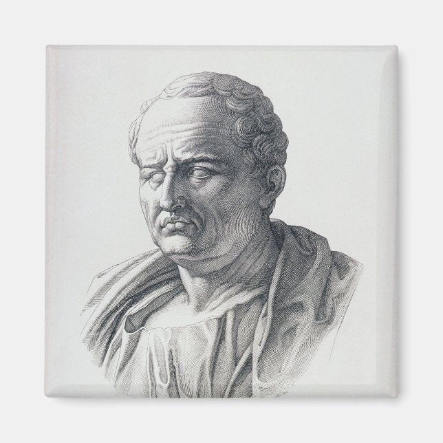 Imán Retrato de Marcus Tullius Cicero (Frente)