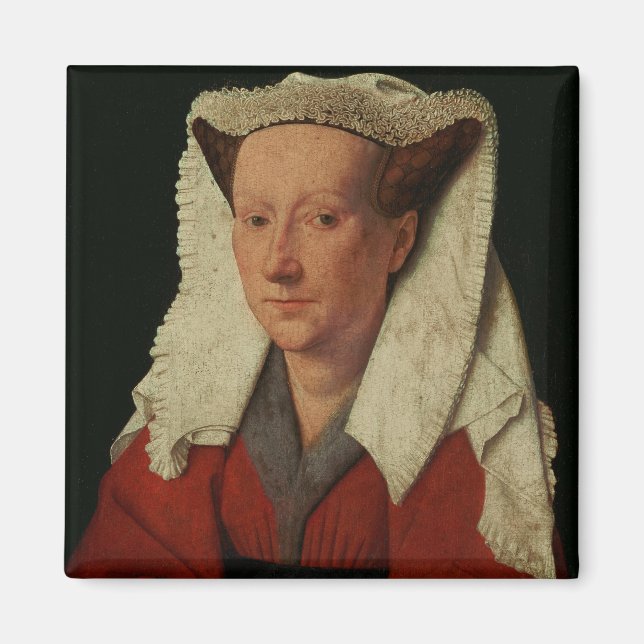 Imán Retrato de Margaret van Eyck, 1439 (Frente)